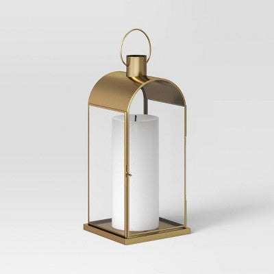  Metal Lantern Gold - Threshold™