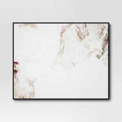  30" X 24" 2pk Marble Framed Printed Canvases Black/Tan - Threshold™