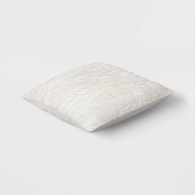  Woven Cotton Textured Square Throw Pillow - Threshold™