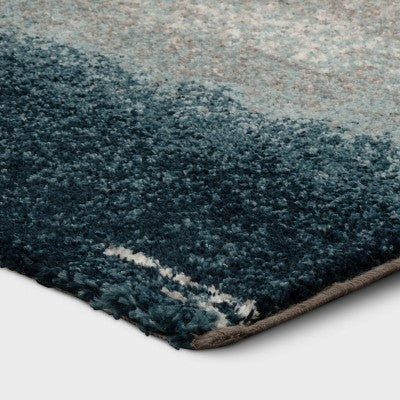  Abstract Watercolor Rug Blue - Threshold™