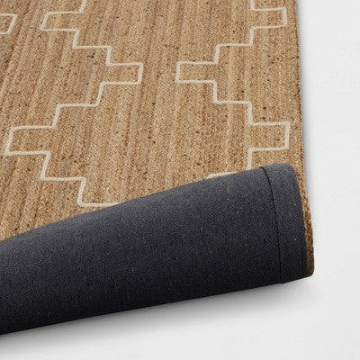  5'x7' Braided Area Rug Light Brown/Ivory - Threshold™