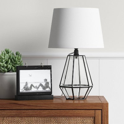  Small Terrarium Table Lamp Base Black - Threshold™