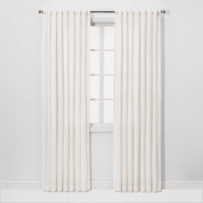 1pc Light Filtering Honeycomb Window Curtain Panel White - Threshold™
