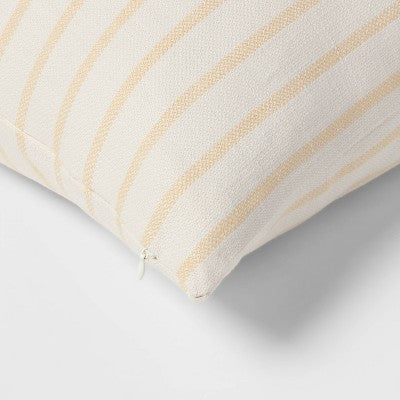  Oversized Cotton Striped Square Throw Pillow - Threshold™