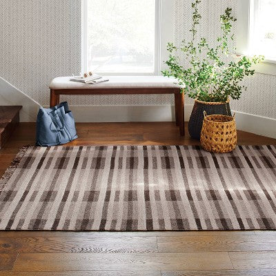  Plaid Rug Brown - Threshold™