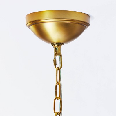  Rattan Lantern Ceiling Pendant Brass - Threshold™ Designed With Studio McGee